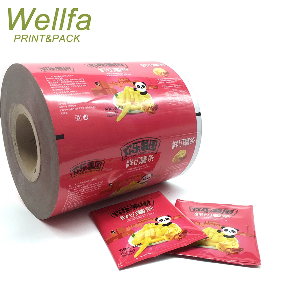 Factory Customized Printed BOPP Lamination Plastic Film Food Chips Popcorn Auto Packing Stretch Composite Aluminum Foil Film