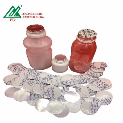 Induktions-Flaschenverschluss-Dichtungsauskleidung aus Pappe mit Aluminiumfolie für Gläser, druckempfindliche Dichtungsauskleidung, druckempfindliche Dichtungsauskleidung