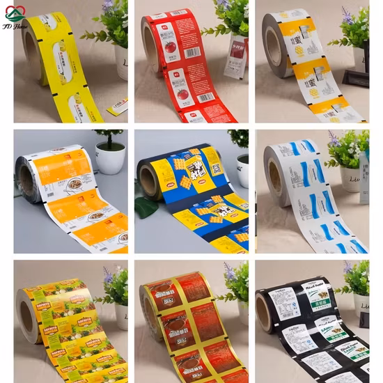 Aluminiumfolie PVDC-beschichtete Kunststoff-Sauce-Ketchup-Verpackung, bedruckte, automatisch füllende Rollfolie für Lebensmittel